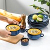 Hasense French Onion Soup Bowls with Handle, 24 oz Ceramic