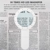 AIXPI Magnifying Glass with Light, 30X Handheld Large Magnifying Glass