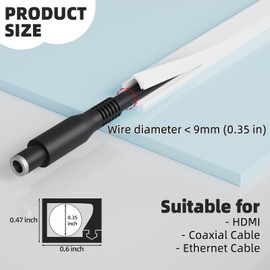 39" Silicone Cord Cover for Wires on Wall, Cord Hider for Wall Mounted TV