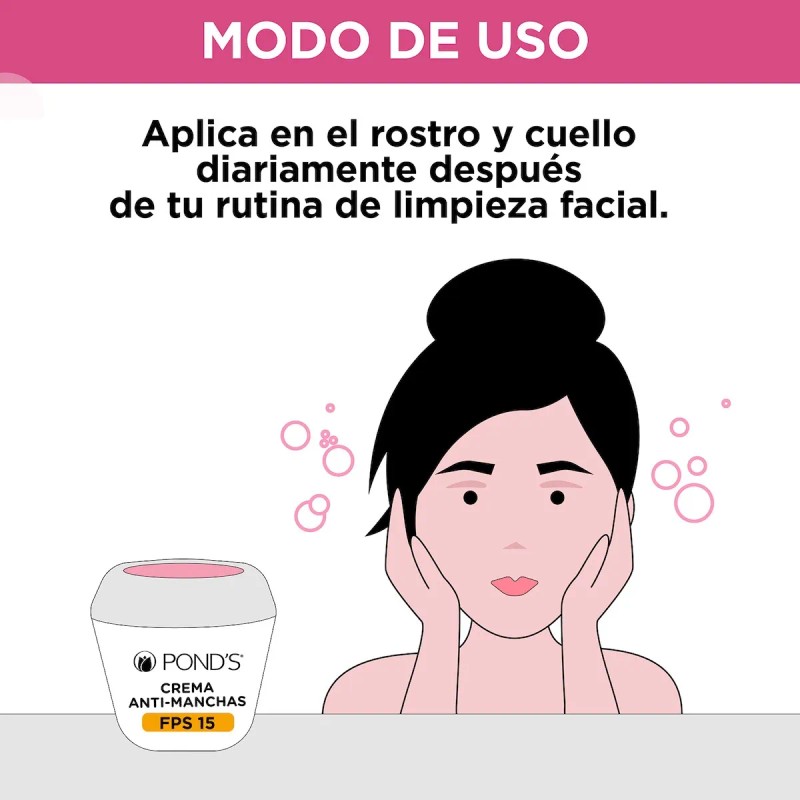 Pond's Crema Facial Clarant B3 Antimanchas con Protección Solar, 200g