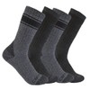 Carhartt - Calcetín pesado para hombre, paquete de 4, Surtido