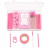 Lecute Set Profesional Aplicacion Extensiones de Pestañas Caja Organizadora Parches