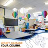Moxweyeni 30 Pack Drop Ceiling Hooks for Classroom Back to
