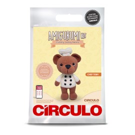 CIRCULO Amigurumi Crochet Kit - Cuddy Teddy Bears - All Included, Easy Instructions - Intermediate - Premium Amigurumi Yarn for Crocheting – Toby