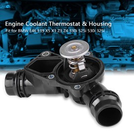 KIMISS Car Engine Coolant Thermostat & Housing Assembly 11531437040 for E46 E39 X5 X3 Z3 Z4 330i 525i
