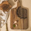 Hand Carved Mandala Chopping Board – Sustainable Mango Wood with