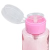 PANA 10oz Pink with Word Push-Down Dispenser Bottle - 1