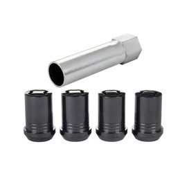 McGard For Nissan Altima 1993-2001 Wheel Lock Nut Set | 4 Locks and 1 Key | Chrome With Black PVD | 1.24 Overall Length | Cone Seat Nut | M12 by 1.25 Thread | 13/16 Hex Size