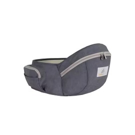 YASINPRISM Hip Seat Baby Carrier | Adjustable Waistband with Original 3D Belly Protector & Ergonomic EVA Massage Board | 3 pockets to carry baby accessories for Newborns to Toddlers (Grey)