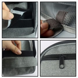 Travel Carrying Bag for CPAP Machine and Accessories, Extra Large Double Layer Travel Cable Organizer Bag, Ventilator Storage Bag with Handle & Compartments, CPAP Equipment & Supplies Storage Bag