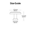 Alzassbg 15 Pack Matt Black Cabinet Knobs, 1.3 Inch(32mm) Kitchen