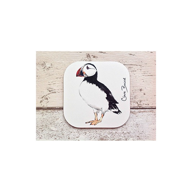 Clare Baird Creations Coaster in a Puffin Design