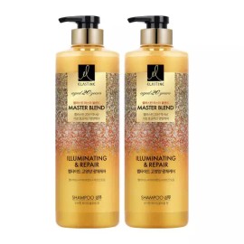 Ellastin 엘라스틴 마스터블렌드 펩타이드 고영양 샴푸770ml X 2개 [엘라스틴 세라마이드 모이스처 샴푸 680ML] Elastine Masterblend Peptide High Nutrition Shampoo 770ml X 2 [Elastine Ceramide Moisture Shampoo 680ML]