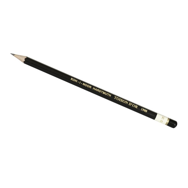 Koh-I-Noor Toison d'Or Graphite Pencil, B Degree, Box of 12 (FA1900.B)