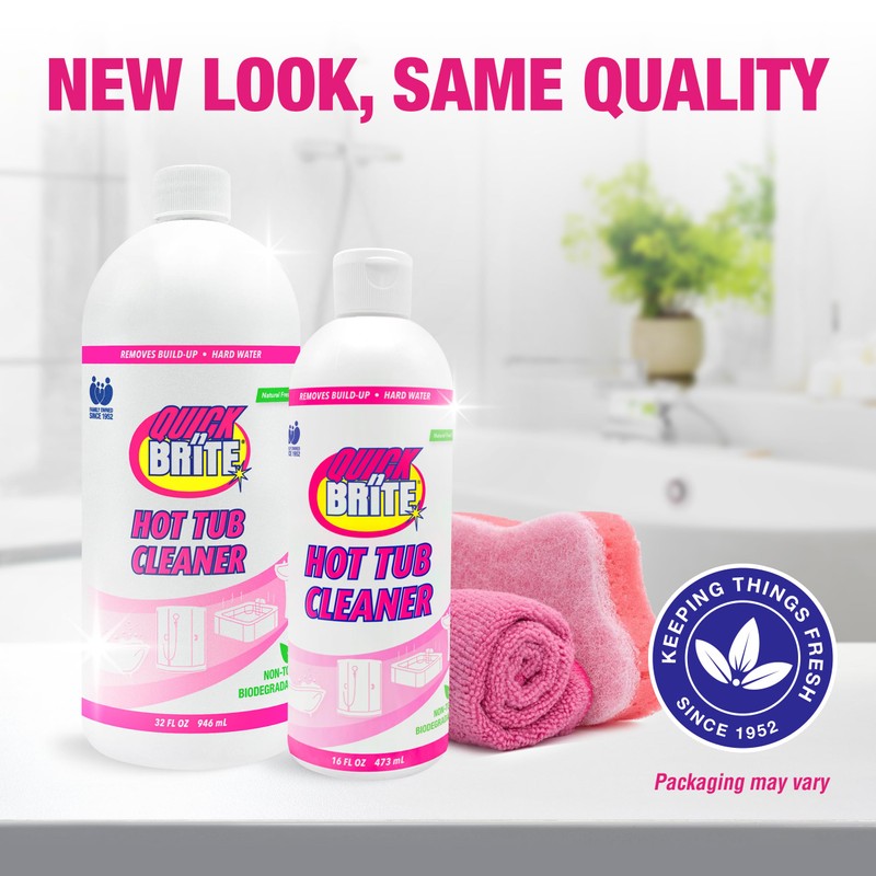 Quick N Brite Heavy Duty Hot Tub Cleaner Kit -