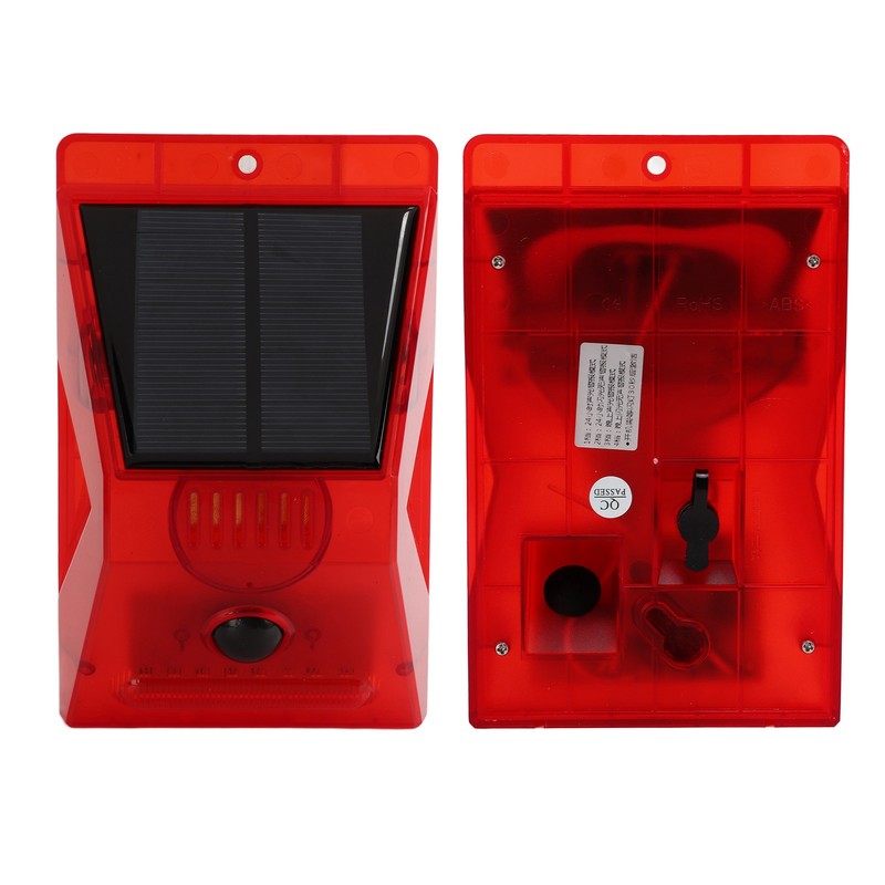 Solar Alarm Solar IP65 Waterproof Solar Alarm Light with Remote