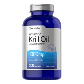 Aceite Krill 1000mg Omega 3 + Astaxantina 300caps Americano Sabor Sin Sabor