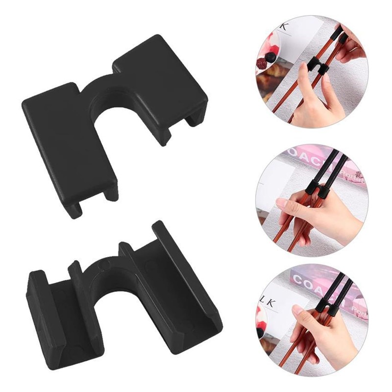 10Pcs Training Chopstick Helper Reusable Training Chopsticks Hinges Colorful Connector