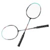2PCS Badminton Rackets Iron Alloy Frame Integrated Shuttlecock Racquets for