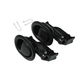 Kuanyu Sturdy Recliner Sofa/Chair Release Oval Black Plastic Pull Recliner HandleFits Ashley and Other Manufacturer Brands(6mm Or 5mm Barrel Cables) Chair Release Handle for SofaCouch Or Recliner2PCS