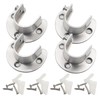 Stainless Steel Metal Fittings, U-Shaped Closet, Screws, Socket Closet Rod