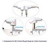 4 Count TENS Wires 3.5mm Plug to 3.5mm Snap Electrode