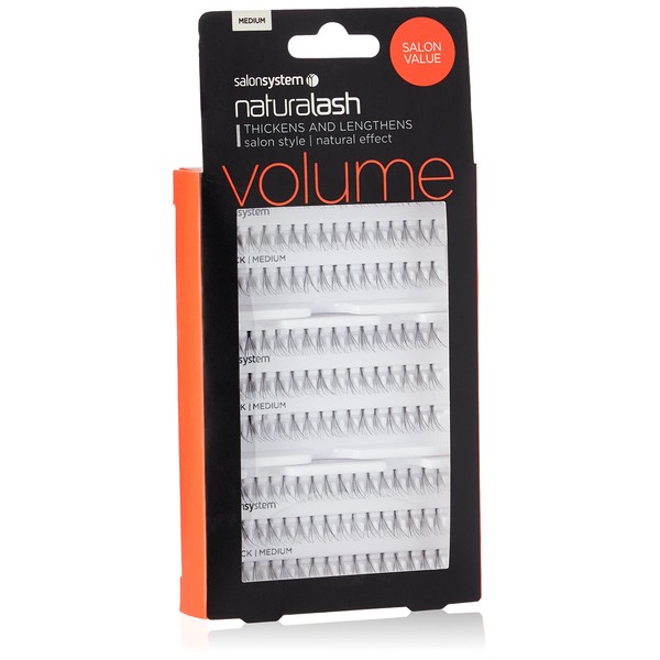 Salon System Individual Lashes SALON VALUE PACK Black Medium by