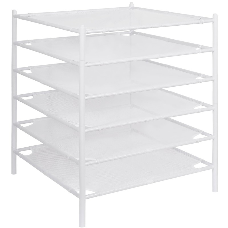STO STO Sweater Drying Rack, 6-Pack Stackable Mesh Clothes Drying