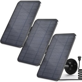 Solar Panel for Blink 3rd Gen Camera, Solar Panel Compatible with Blink Outdoor 3rd Gen Blink XT XT2 Camera, with 13.12Ft Outdoor Power Cable, Adjustable Mount, IP65 Waterproof 3 Pack