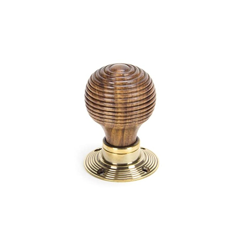 From the Anvil Rosewood & Aged Brass Beehive Mortice/Rim Knob