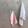 HZYUEKUN 6 Pcs Double Prong Robe Hooks Double Hook Cloth
