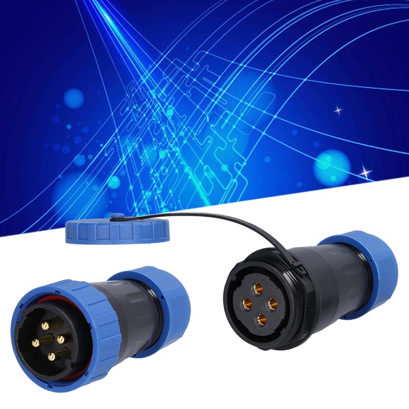 Aviation Plug Socket IP68 Waterproof Solderless Male Female Pair Connector