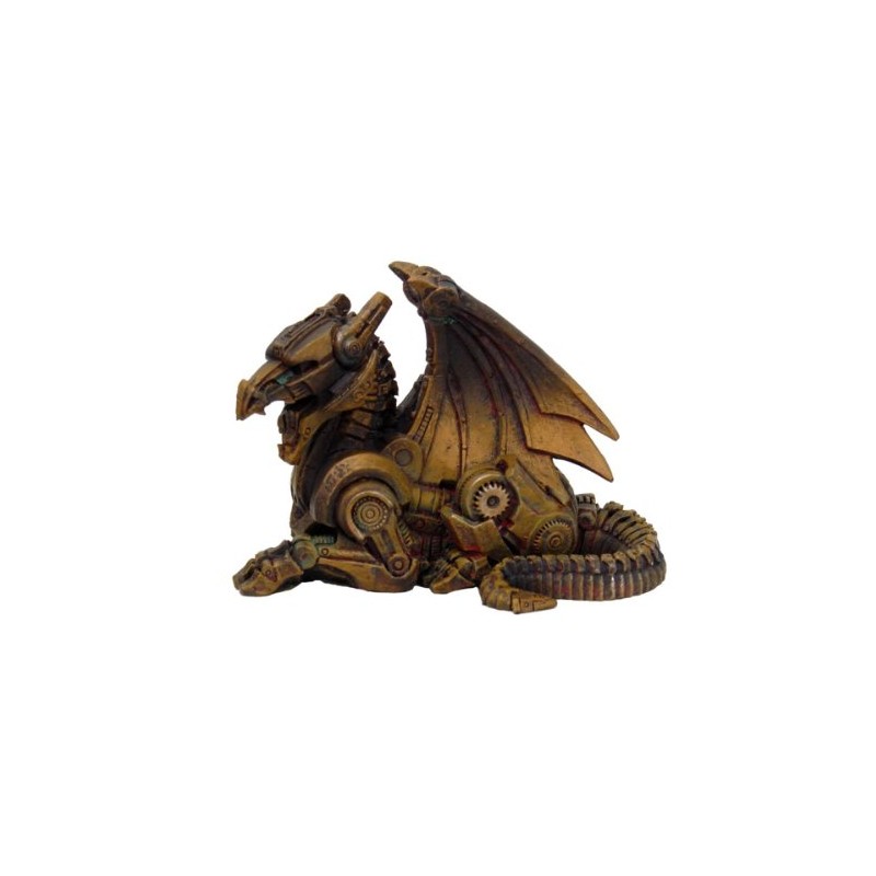Gears and Metal Robot Steampunk Dragon Fantasy Figurine