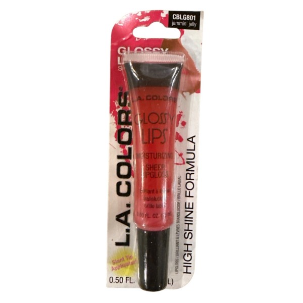 L.A. COLORS Lip Gloss GLOSSY LIPS CBLG801 JAMMIN' JELLY Sheer