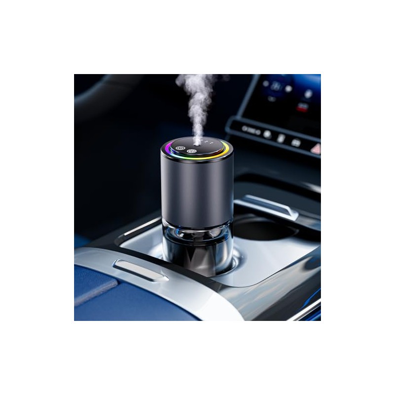 Smart Car Air Freshener Diffuser with RGB Music Sync Light