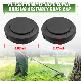 2 Pack AH1530 Trimmer Head Lower Housing Bump Cap Fit for Ego 15" ST1500SF ST1500XY ST1502SA ST1502XY ST1500F ST1504SF String Trimmers, Clockwise Spin