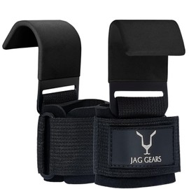 Jag Gears versa Gripps Pro Lifting Aids Gym Fast Grips Crossfit Pull Aid Pull-Up Aid - Lifting Aid Gym - Lifting Aids Leather - Versa Grips - Fast Grip Lifting Aids - Cobra Grips (Black)