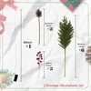 QXXQ 10-Piece Set 24" Artificial Norfolk Pine Branches - Christmas