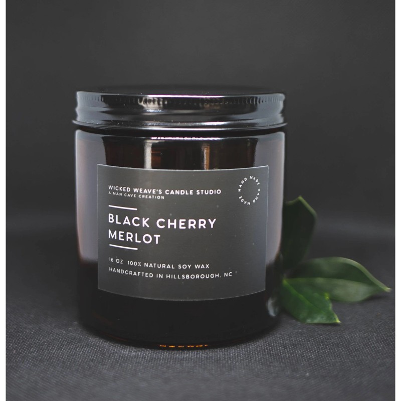 TD Black Cherry Merlot Soy Wax Candle in 3 Size