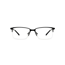 Simple Anti-blue Light Semi- Rimless Glasses, Basic Fashion Eyeglasses for Women & Men, Fashion Eyeglasses for Work, Daily Clothing Decor, Perfect for Student Daily Use - Color: Silver, Size: one-size