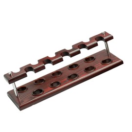 KAFpipeWorkshop Wooden Pipe Stand for 10 Smoking pipes Handmade from Ash Wood