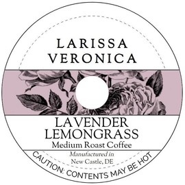 Lavender Lemongrass Medium Roast Coffee (Single Serve K-Cup Pods) (Gourmet, Naturally Flavored, Whole Coffee Beans) (12 pods, ZIN: 575528)