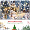 AivaToba 9 Stück Fensterbilder Weihnachten Schneemann Schneeflocken Weihnachtsdeko Fenster Wiederverwendbar