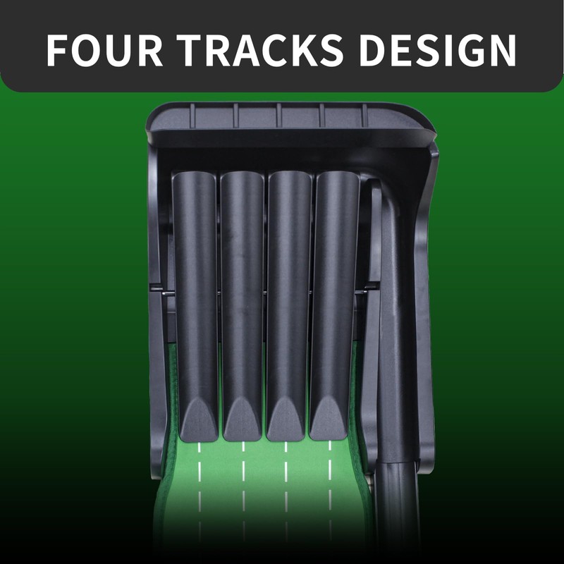 Crestgolf Golf Putting Mat, Automatic Ball Return with 4 Flipping