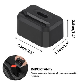 QOPAHI Car Seat Buckle Guard, Seatbelt Locks for Kids/Special Needs from Unbuckle Seat Belts, Belt Buckle Holder Seat Buckle Cover Locking Clip Fits Almost Vehicles(2Pack)