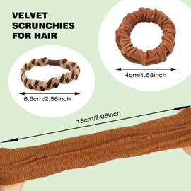No Damage Seamless Hair Ties for Thick Hair Soft Pony Holders Elastics Hair Bands for Heavy.No Damage Soft Polyester Hair Ties, No Tug Scrunchies Hair Bands with Strong Elasticity.