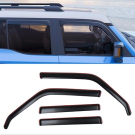 Zekzoop Visor Rain Guards Compatible with 2024 2025 Toyota Land Cruiser Prado J250 LC250 Front and Rear in-Channel Window Visors Wind Deflectors Weather Shield for Prado 4PCS Accessories