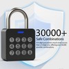 Dhiedas Fingerprint Padlock with Code, Combination Lock for Locker with