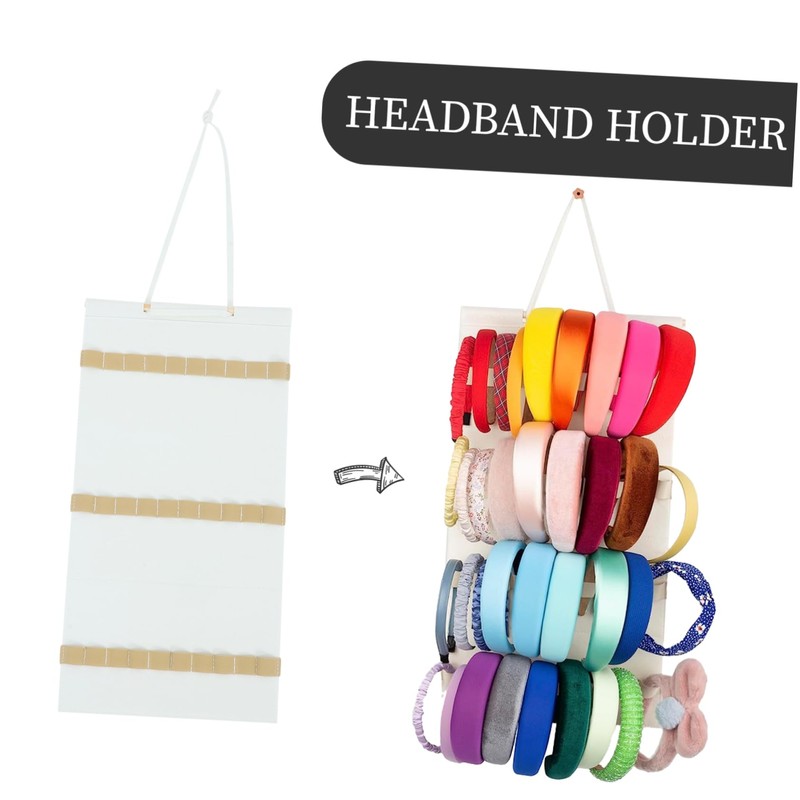 Gatuida Wall Headband Holder Organizer Slot Display for Hair Accessories