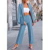 PRETTYGARDEN Women's Fall Spring 2 Piece Blazer Outfits Business Casual